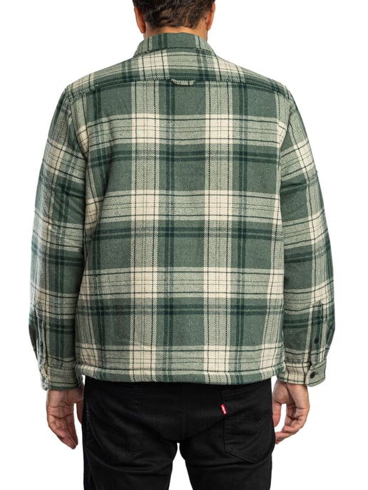 Superdry Borg Gevoerd Miller Overshirt, Groen - Image 4