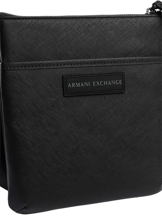 Armani Exchange Box Logo Crossbody Bag, Black - Image 5