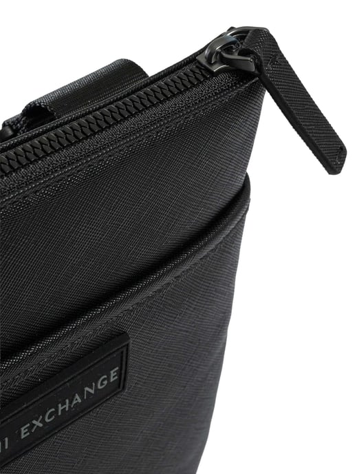 Armani Exchange Box Logo Crossbody Bag, Black - Image 6