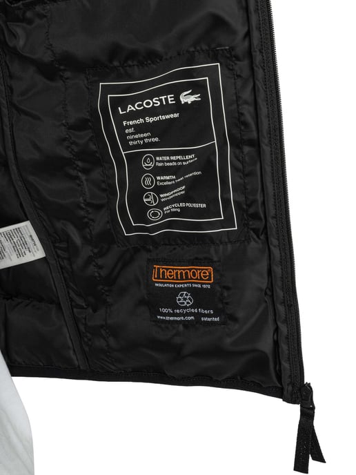 Lacoste Pufferjack Met Logo, Zwart - Image 6