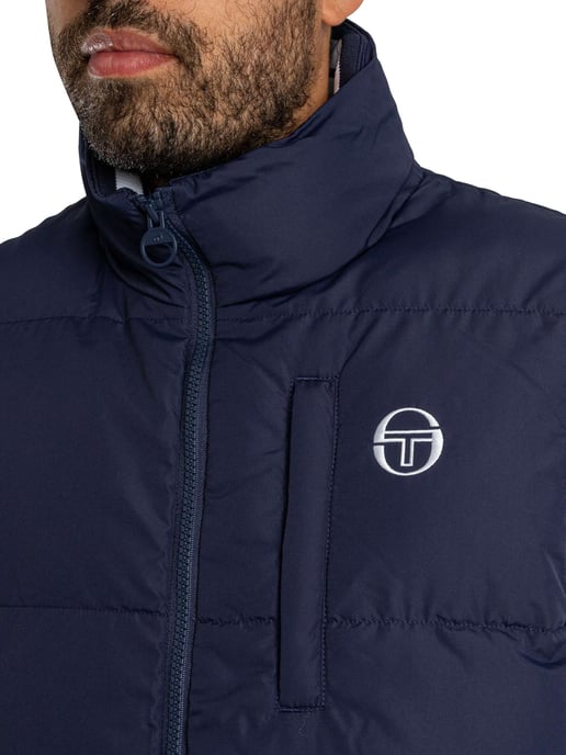 Sergio Tacchini Court Gewatteerd Vest, Blauw - Image 5