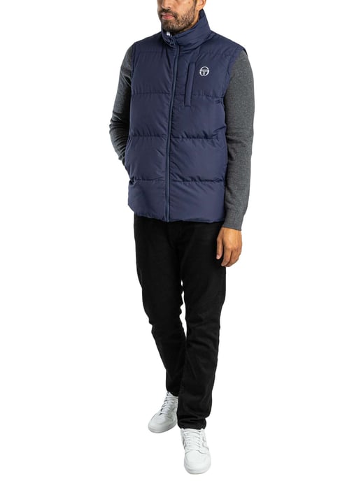 Sergio Tacchini Court Gewatteerd Vest, Blauw - Image 6