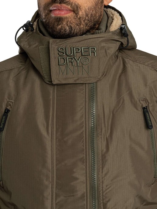 Superdry Arctische Windjack Met Capuchon, Groen - Image 6