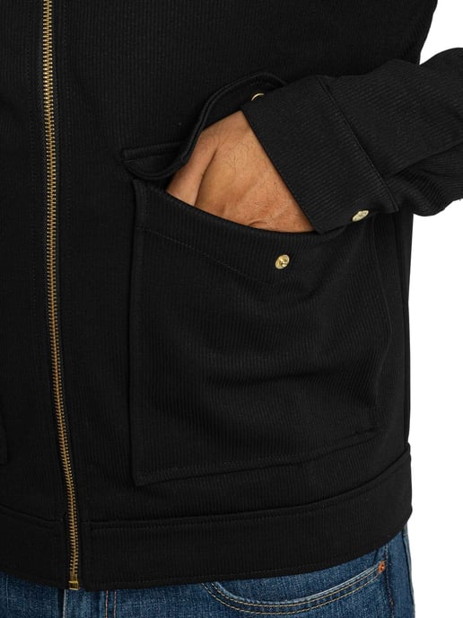 Sergio Tacchini Nieuwe Tommaso Jas Met Kraag, Zwart - Image 4