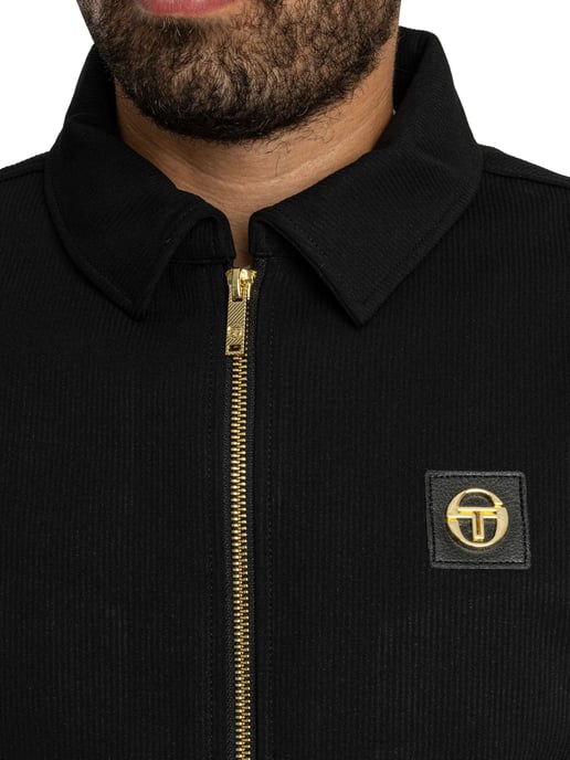 Sergio Tacchini Nieuwe Tommaso Jas Met Kraag, Zwart - Image 6