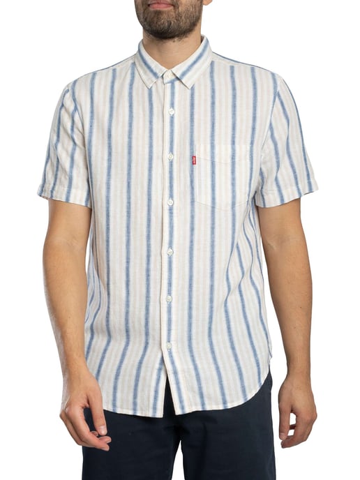 Levi's T-Shirt Met Korte Mouwen En Zonsondergangprint, Wit - Image 2