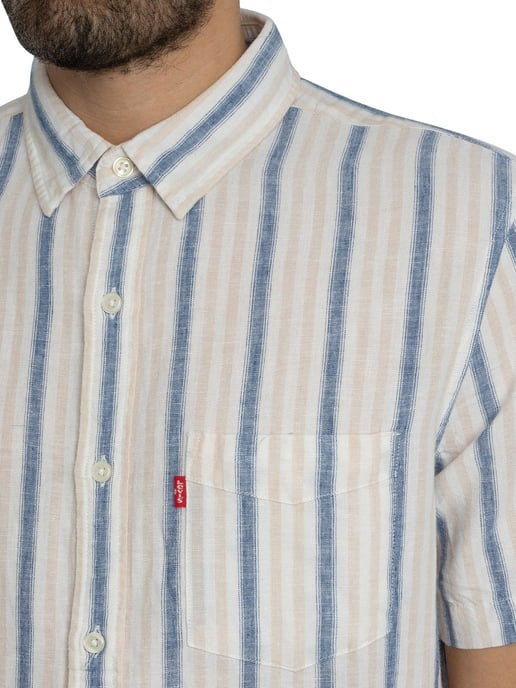 Levi's T-Shirt Met Korte Mouwen En Zonsondergangprint, Wit - Image 4