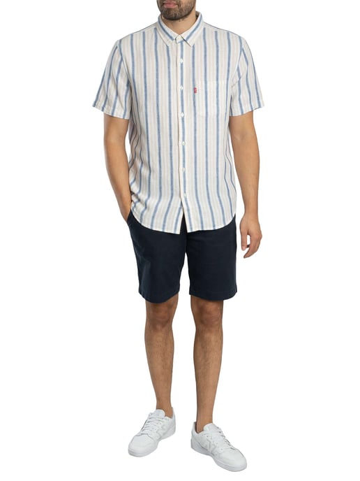 Levi's T-Shirt Met Korte Mouwen En Zonsondergangprint, Wit - Image 5