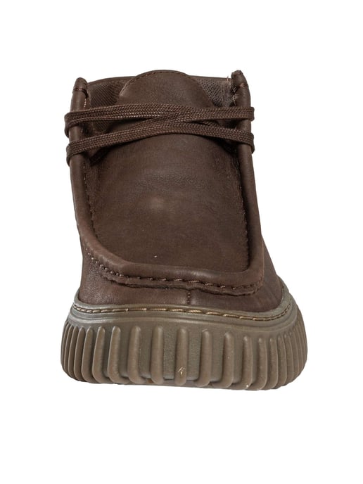 Clarks Torhill Hi Leren Schoenen, Bruin - Image 4