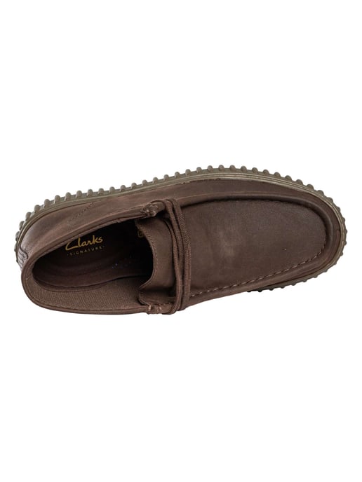 Clarks Torhill Hi Leren Schoenen, Bruin - Image 6