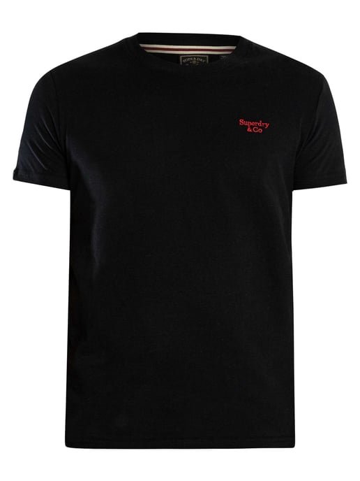 Superdry Essential Serif Logo T-Shirt, Zwart - Image 6