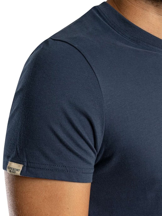 Superdry Essential Serif Logo T-Shirt, Blauw - Image 5