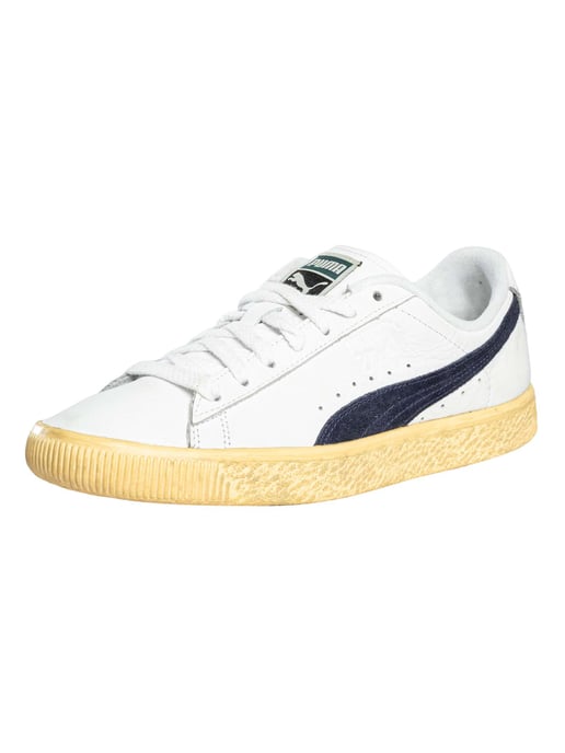 Puma Clyde Vintage Leren Sneakers, Wit - Image 1