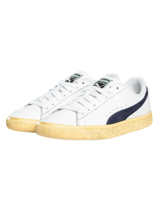 Puma Clyde Vintage Leren Sneakers, Wit - Image 2