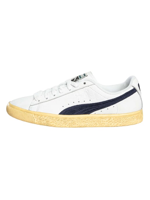 Puma Clyde Vintage Leren Sneakers, Wit - Image 3