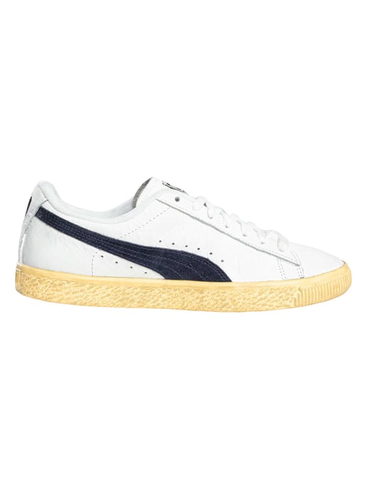 Puma Clyde Vintage Leren Sneakers, Wit - Image 4