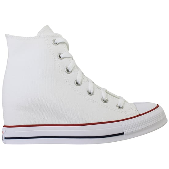 Converse Chuck Taylor All Star Classic Wedge Hi Womens White Plimsolls - Image 1