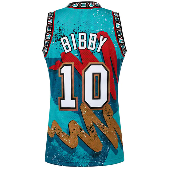 Mitchell & Ness NBA Vancouver Grizzlies #10 Bibby Mens Teal Vest - Image 2