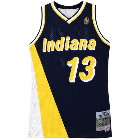 Mitchell & Ness NBA Indiana Pacers #13 Jackson Swingman Mens Navy Vest - Image 1