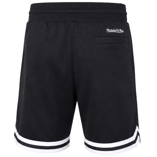 Mitchell & Ness Branded Warm Up Mens Black Shorts - Image 2
