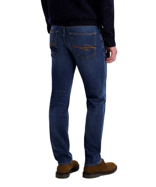 Broek Pierre Cardin Lyon donkerblauw normale fit spijker - Image 2