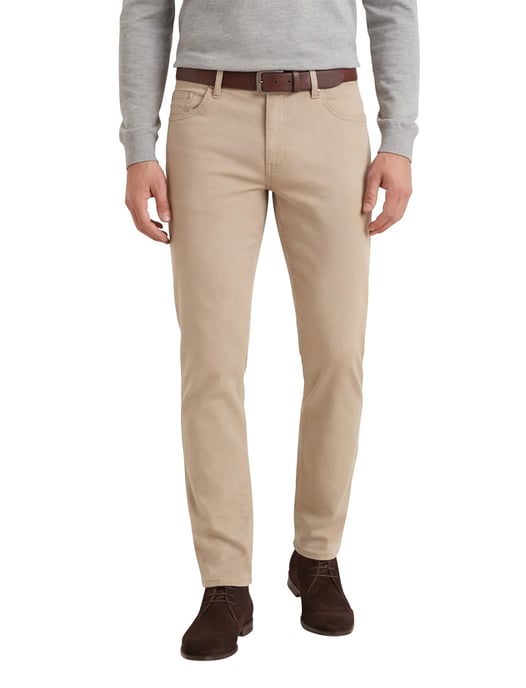 Brax pantalon 5-pocket beige effen zonder omslag - Image 2