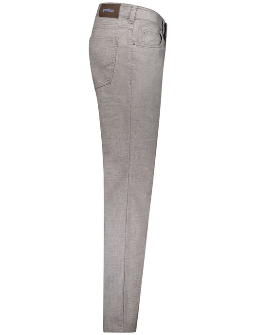 Gardeur katoenen pantalon grijze zonder omslag - Image 3