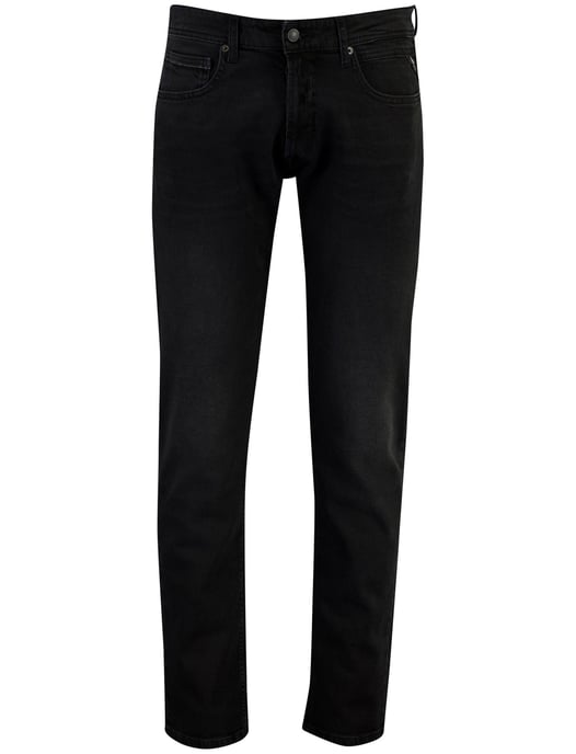 Replay Grover broek zwart gemeleerd - Image 1