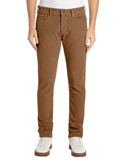 Broeken Replay bruin corduroy normale fit - Image 1