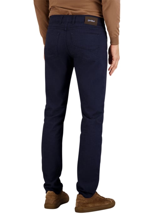 Gardeur katoenen pantalon donkerblauw zonder omslag - Image 2