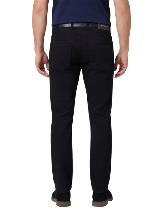 Gardeur Bill pantalon 5-pocket effen zwart katoen normale fit - Image 2
