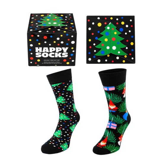 Happy Socks 2-Pack Holiday Tree Black Gift Set - Image 1