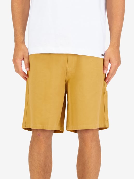 Luke 1977 Men's Molfre Carpenter Cargo Shorts in French Mustard - Image 2