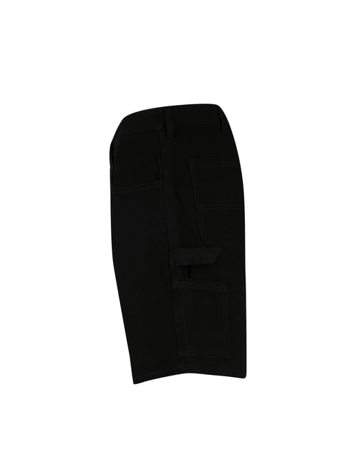 Luke 1977 Men's Molfre Carpenter Cargo Shorts in Black - Image 3