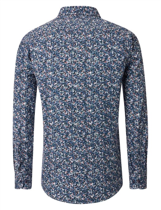 blauw geprint modern Casa Moda casual fit overhemd - Image 2