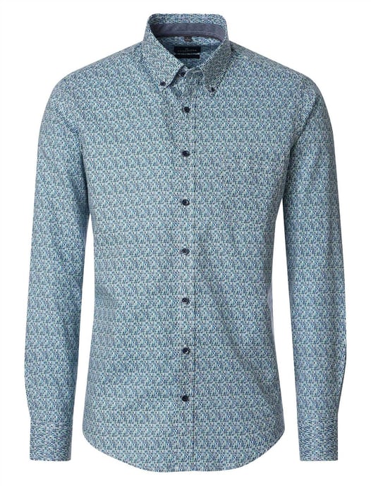 Overhemd Casa Moda Casual Fit blauw geprint - Image 1