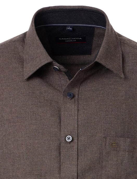 overhemd Casa Moda ml 5 bruin katoen - Image 3