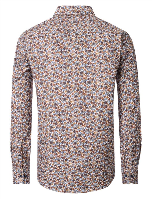 Casa Moda overhemd oranje katoen geprint wijde fit - Image 2