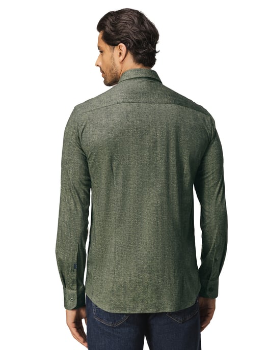 Overhemd State of Art groen visgraat button down boord - Image 2