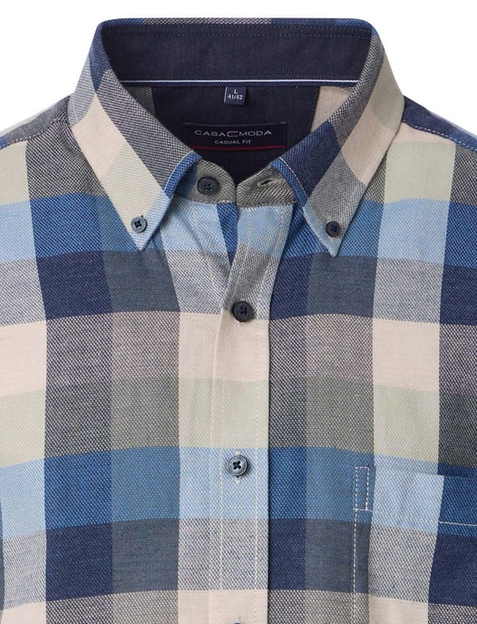 casual overhemd Casa Moda Casual Fit blauw - Image 3