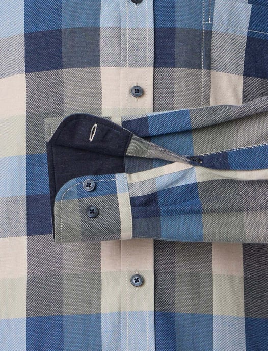 casual overhemd Casa Moda Casual Fit blauw - Image 4