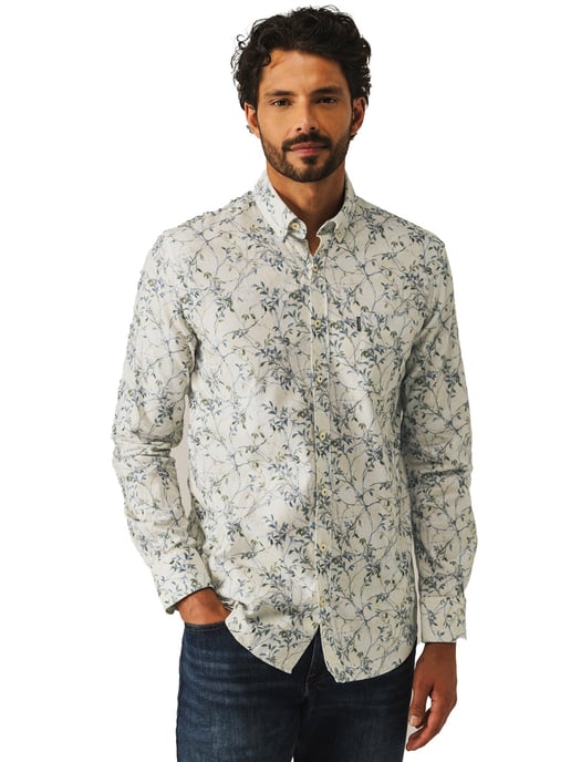 casual overhemd State of Art wit - Image 1
