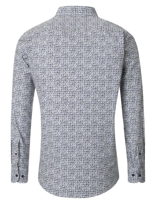casual overhemd Casa Moda Casual Fit donkerblauw geprint - Image 2