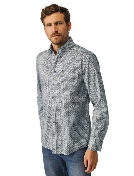 casual overhemd State of Art blauw - Image 1
