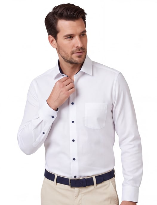 wit Olymp Comfort Fit - Big overhemd - Image 1