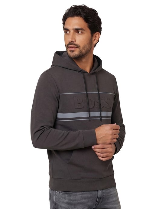 hoodie Boss Green antraciet katoen - Image 2