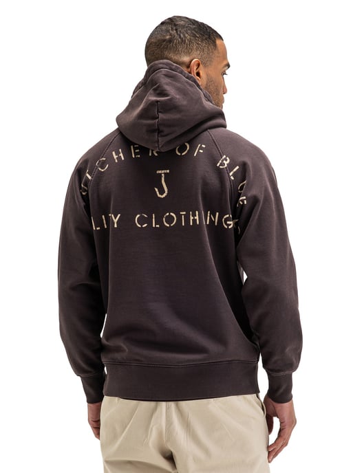 Hoodie Butcher of Blue bruin backprint wijde fit - Image 2