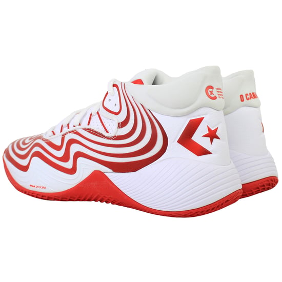 Converse All Star BB Trilliant CX Unisex White/Red Basketball Shoes - Image 3