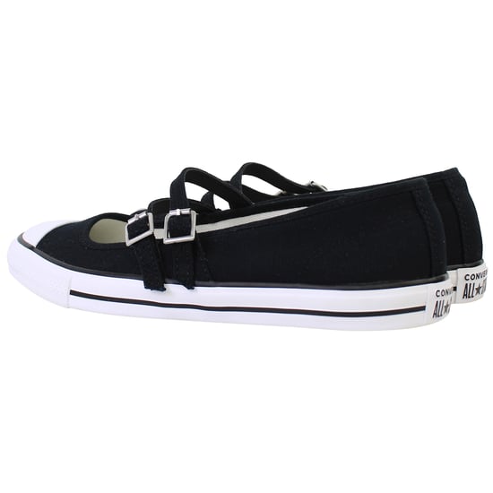 Converse Chuck Taylor All Star Dainty Mary Jane Womens Black Plimsolls - Image 3