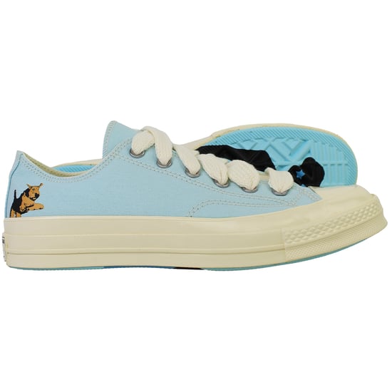 Converse Chuck 70 OX Unisex Light Blue Plimsolls - Image 4